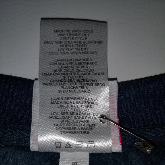 NFL Teen Apparel New England Patriots Size Medium Navy Sweatshirt - Picture 7 of 8